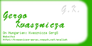 gergo kvasznicza business card